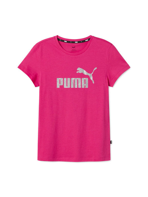Puma Essential t-shirt donna con logo glitter T-Shirt e Top donna Fucsia taglia XL