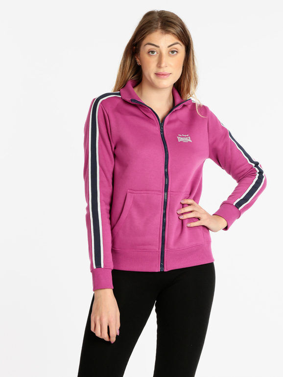 Lonsdale Felpa da donna con cerniera Felpe Pesanti donna Fucsia taglia S