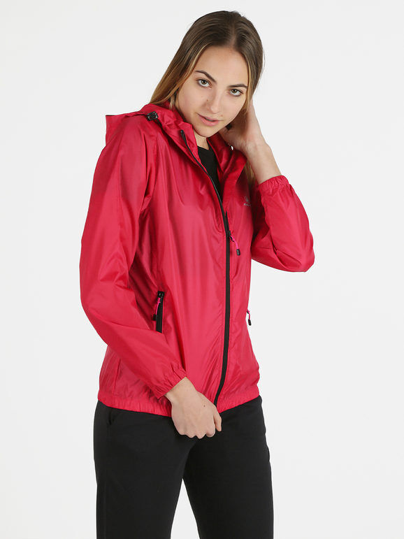 Athl Dpt Giacca a vento da donna con cappuccio Giacche Leggere donna Fucsia taglia XXL