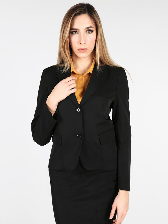 Radaus Giacca elegante nera Blazer donna Nero taglia 54