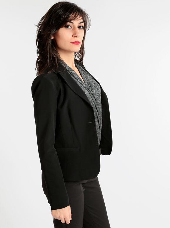 Graffio Giacca nera elegante Blazer donna Nero taglia L