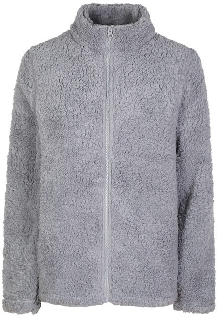 Kissimo Giacca sherpa donna con cerniera Felpe Pesanti donna Grigio taglia XL