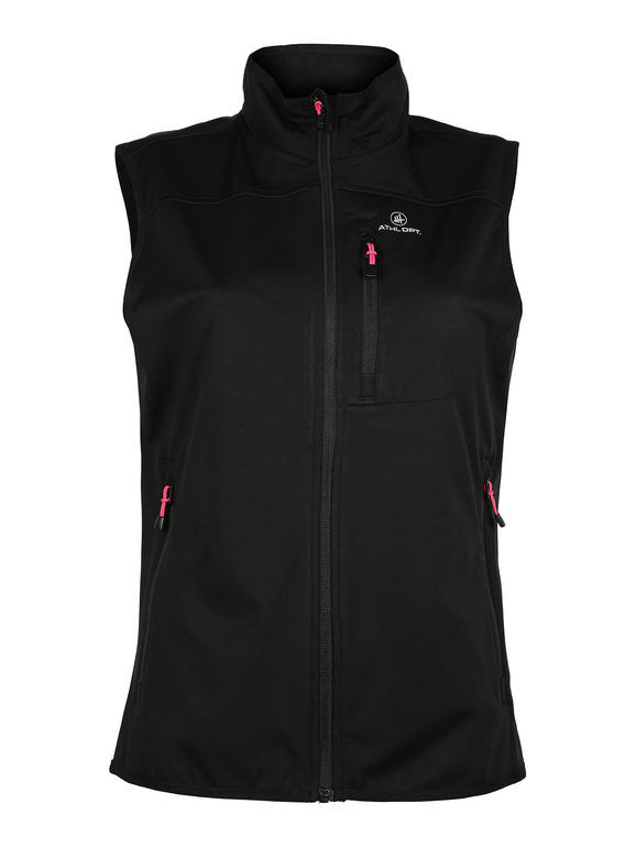 Athl Dpt Gilet sportivo donna impermeabile Smanicato donna Nero taglia XL