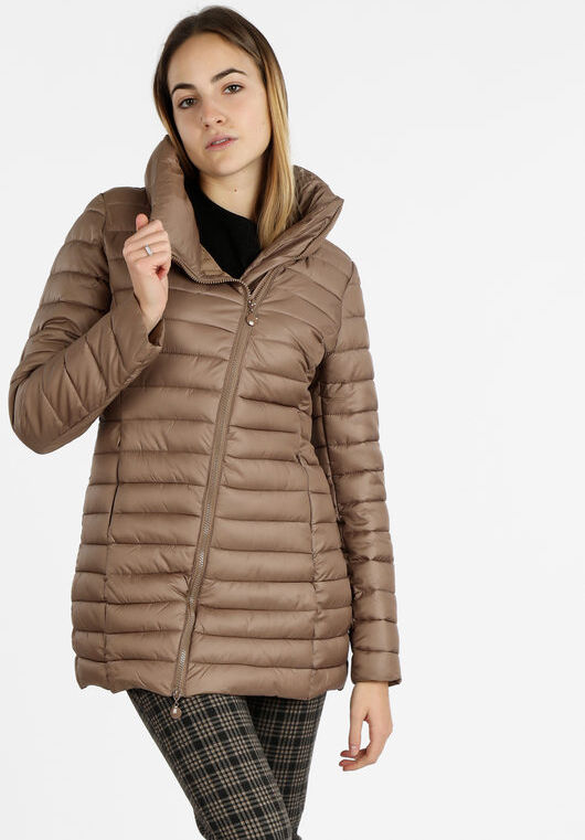 Solada Giubbotto donna collo alto Giacconi e Giubbotti donna Beige taglia XXL