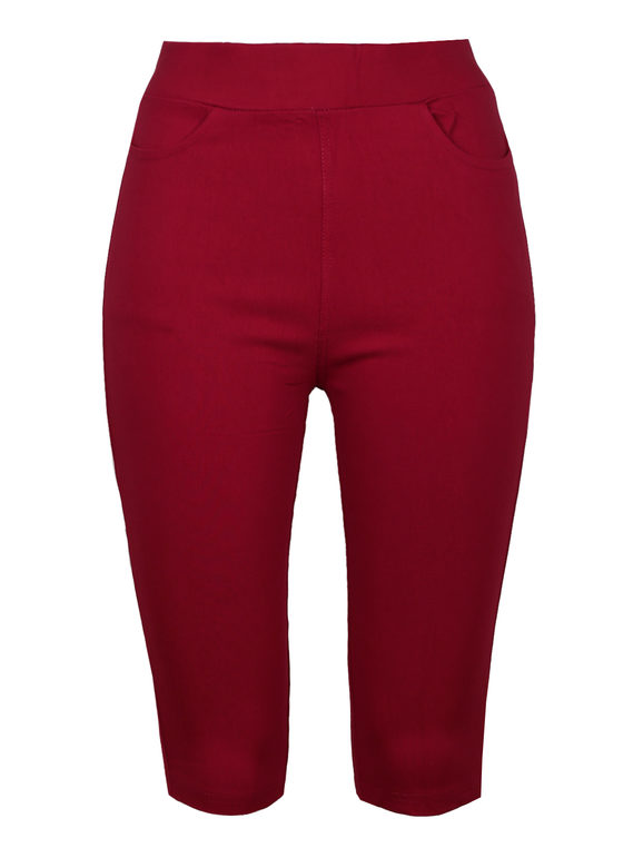 Solada Leggings a pinocchietto da donna Leggings donna Rosso taglia 48