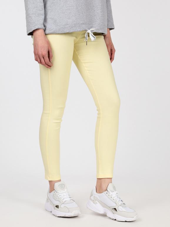 Solada Leggings elasticizzati a vita alta Leggings donna Giallo taglia XL