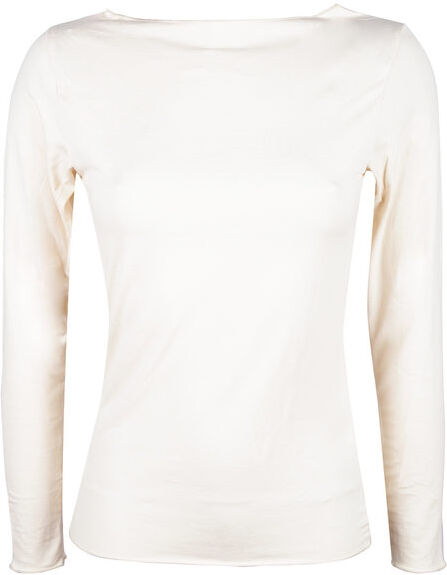 Gladys Maglia donna con scollo a barchetta in microfibra T-Shirt Manica Lunga donna Beige taglia M