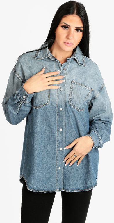 Solada Maxi camicia in jeans da donna Camicie donna Jeans taglia M