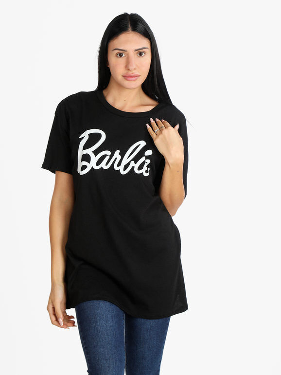 ghisleri Maxi t-shirt barbie T-Shirt Manica Corta donna Nero taglia Unica