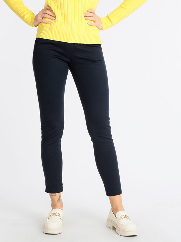 Solada Pantaloni classici da donna elasticizzati Pantaloni Casual donna Blu taglia XL