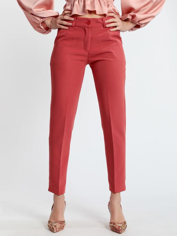 Frenetika Pantaloni classici gamba dritta Pantaloni Eleganti donna Rosso taglia L