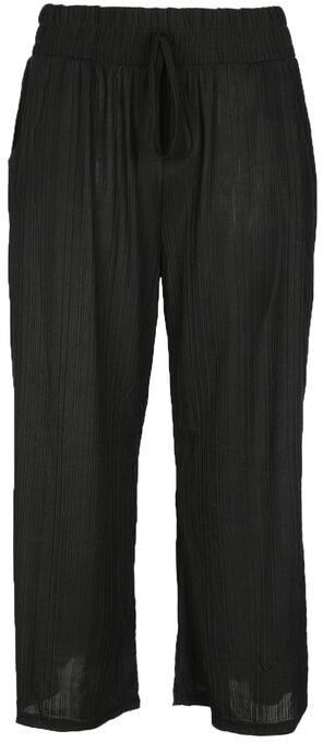 Gladys Pantaloni culotte plissettati Pinocchietti donna Nero taglia M/L