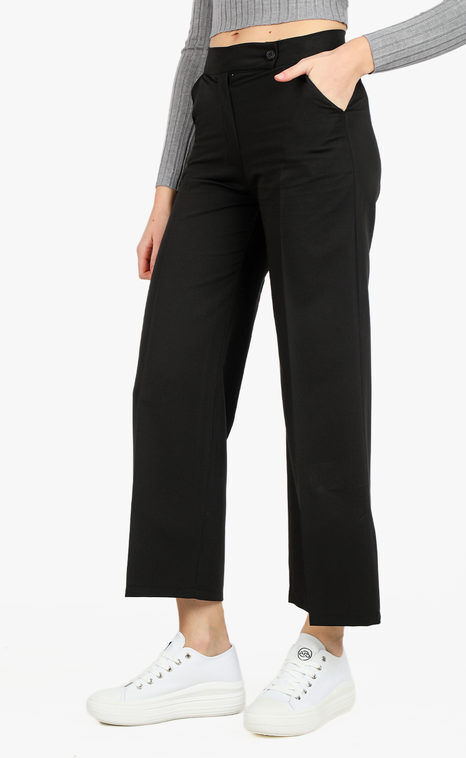 Frenetika Pantaloni donna a palazzo Pantaloni Eleganti donna Nero taglia XL