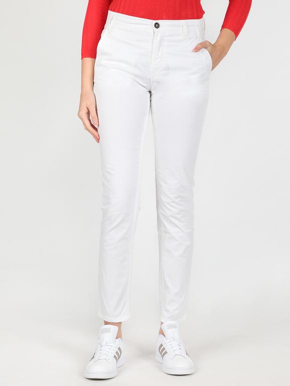 Holiday Pantaloni donna in cotone Pantaloni Casual donna Bianco taglia 42