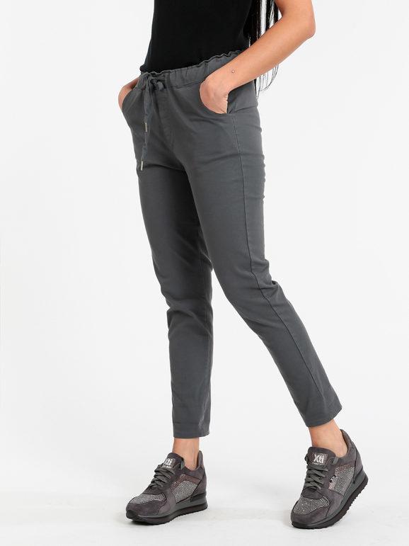 New Gj Pantaloni donna in cotone Pantaloni Casual donna Grigio taglia M