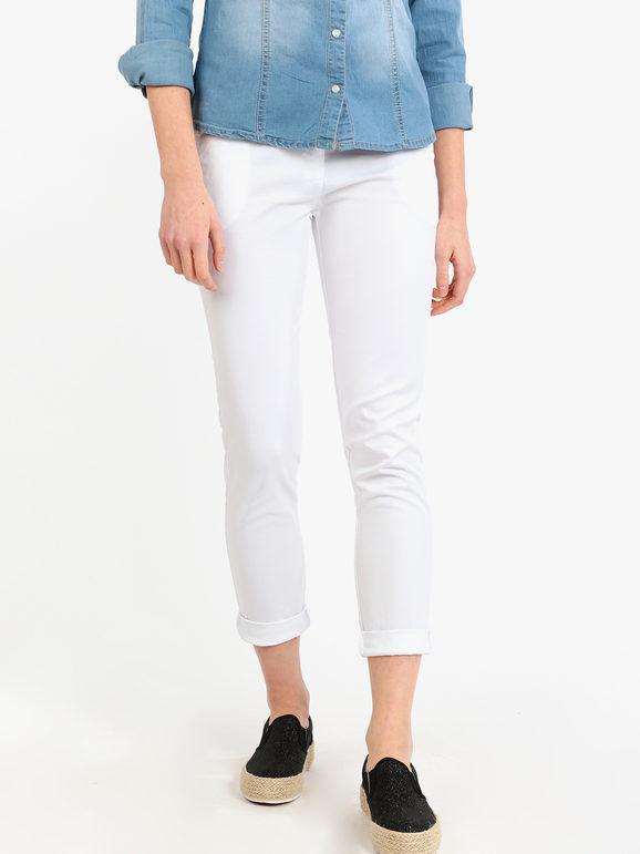 Solada Pantaloni donna in cotone Pantaloni Casual donna Bianco taglia XL