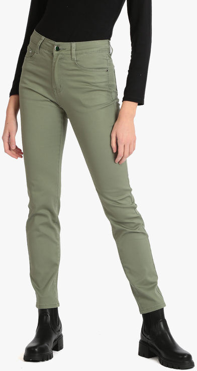 Max & Liu Pantaloni donna modello regular Pantaloni Casual donna Verde taglia 48