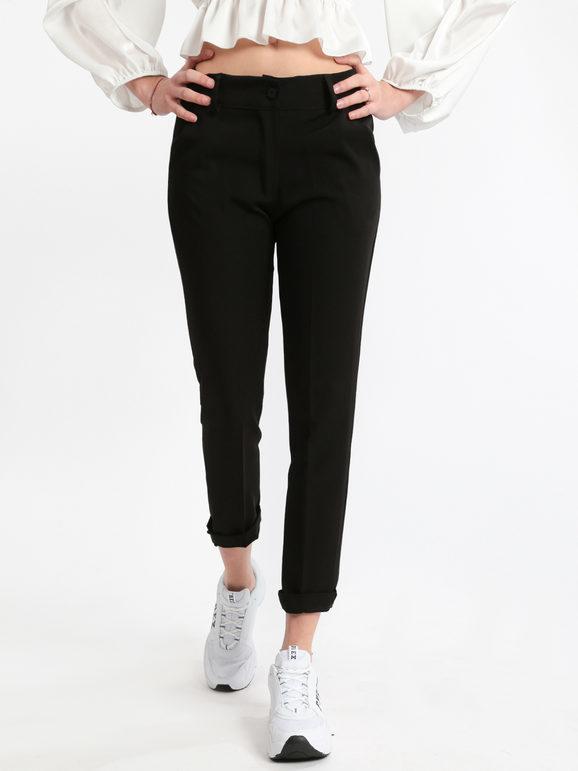 Frenetika Pantaloni eleganti con risvolto Pantaloni Eleganti donna Nero taglia M