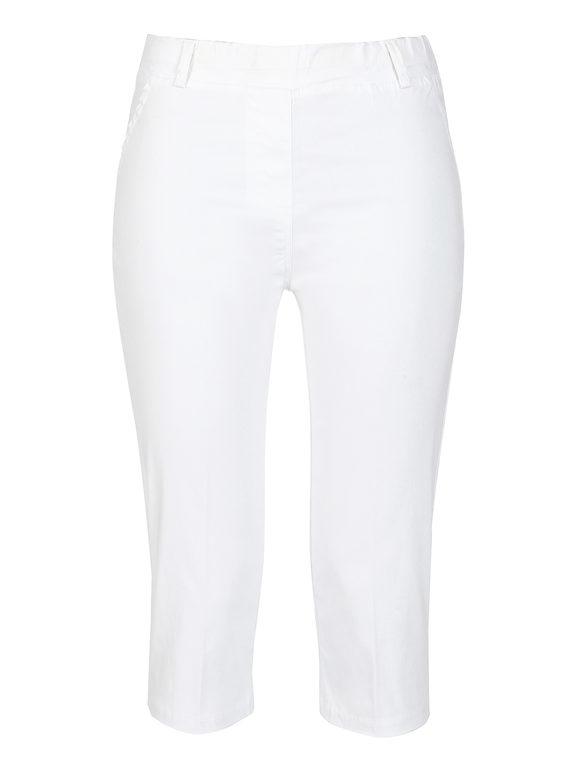 Solada Pantaloni pinocchietto elasticizzati Pinocchietti donna Bianco taglia 42
