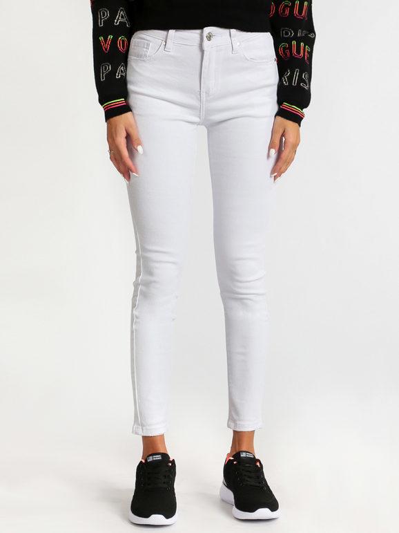 Miti Baci Pantaloni skinny bianchi Pantaloni Casual donna Bianco taglia 40