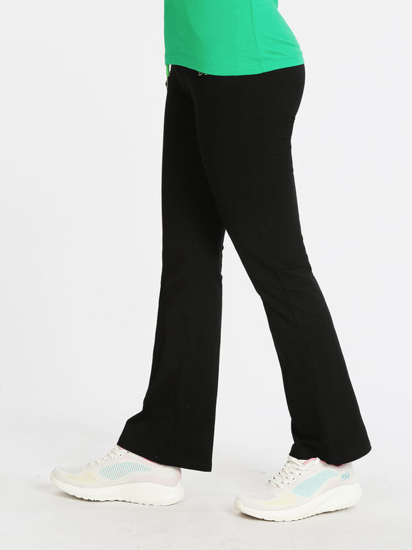 Wit Girl Pantaloni sportivi a zampa donna Pantaloni Sportivi in Felpa donna Verde taglia M