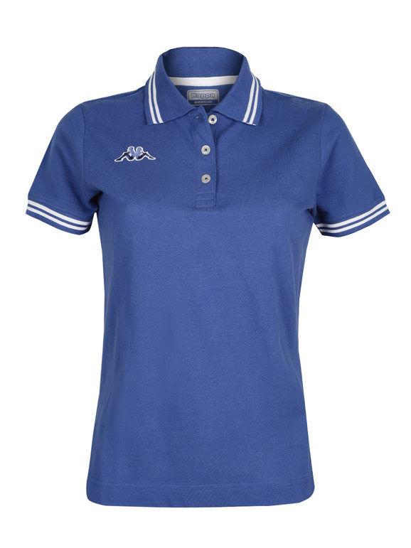 Kappa Polo donna a maniche corte in cotone T-Shirt Manica Corta donna Blu taglia XL