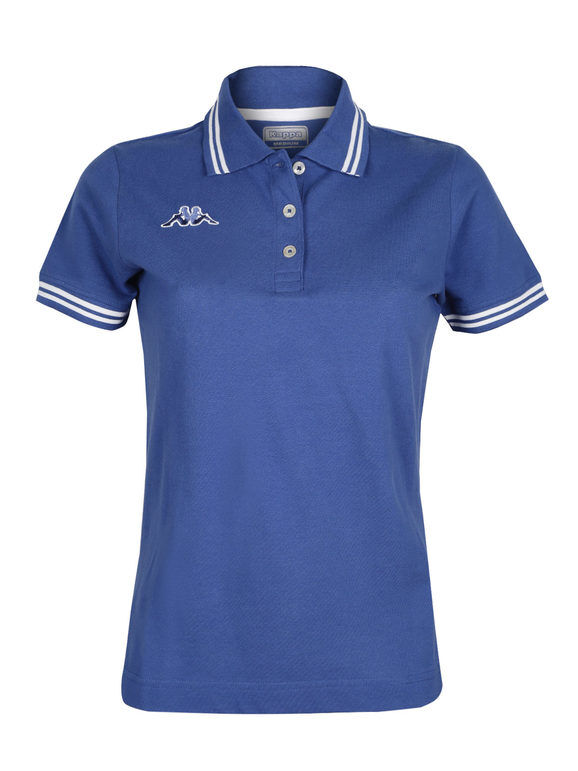 Kappa Polo donna a maniche corte in cotone T-Shirt Manica Corta donna Blu taglia XXL