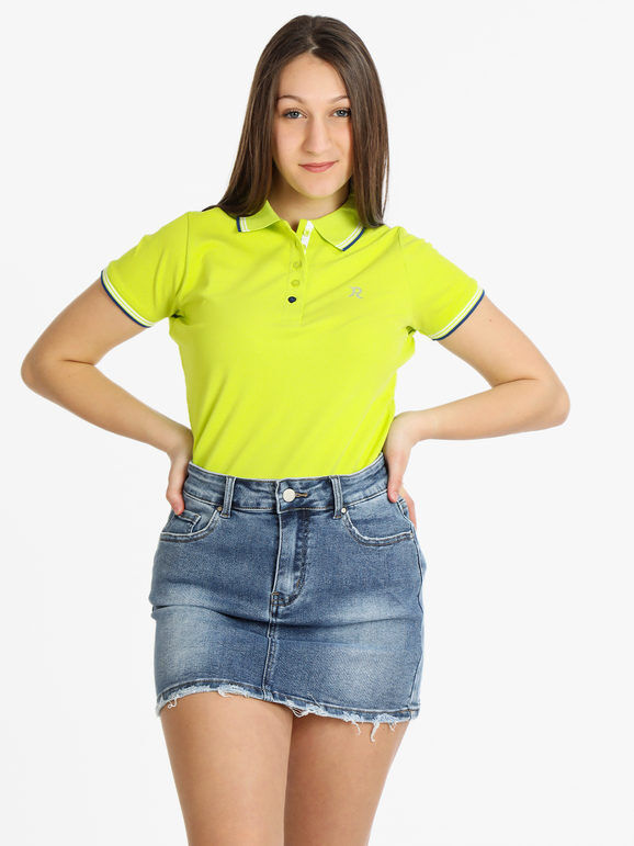 Be Board Polo donna in cotone manica corta Polo Manica Corta donna Verde taglia XL