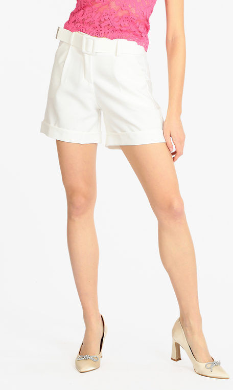 Frenetika Shorts donna con cintura Shorts donna Bianco taglia M