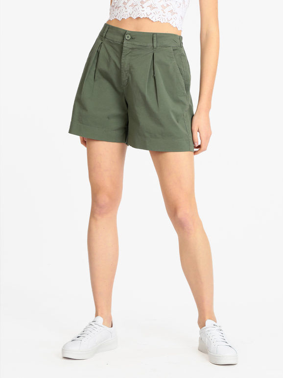 Griffai Shorts donna in cotone Shorts donna Verde taglia 42