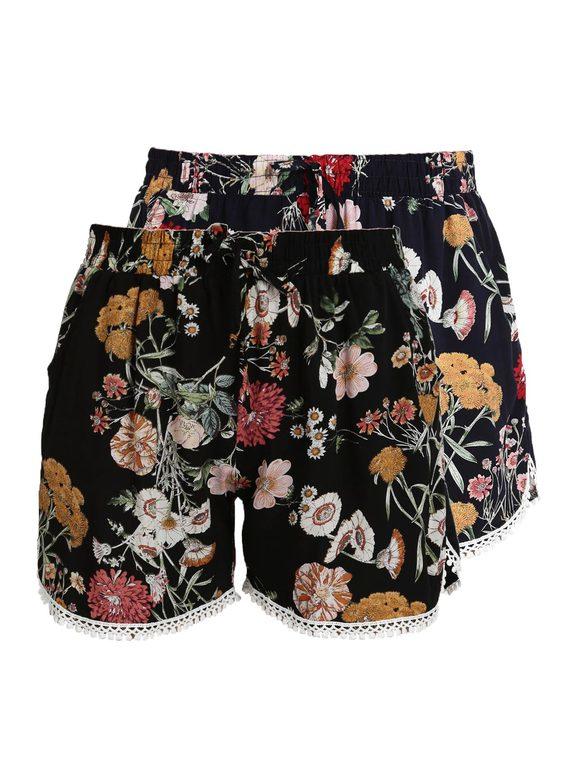 Solada Shorts fiorati Confezione 2 pezzi Shorts donna Multicolore taglia M/L