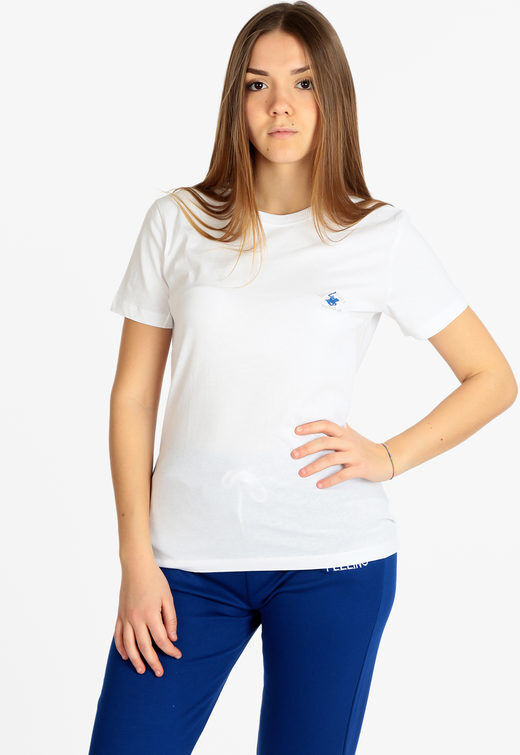 Polo Club T-shirt donna con logo T-Shirt Manica Corta donna Bianco taglia M