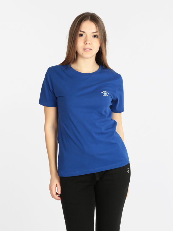 Polo Club T-shirt donna con logo T-Shirt Manica Corta donna Blu taglia S