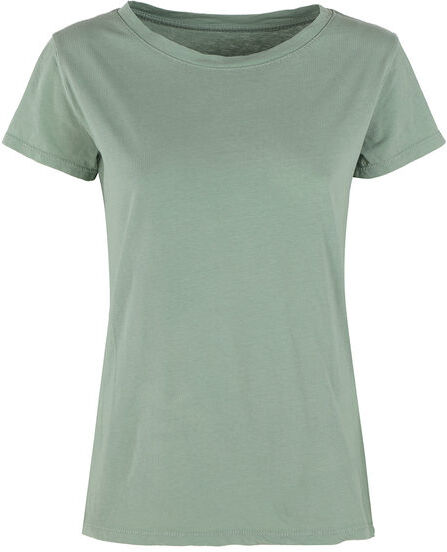 vicbee T-shirt donna girocollo in cotone T-Shirt Manica Corta donna Verde taglia Unica