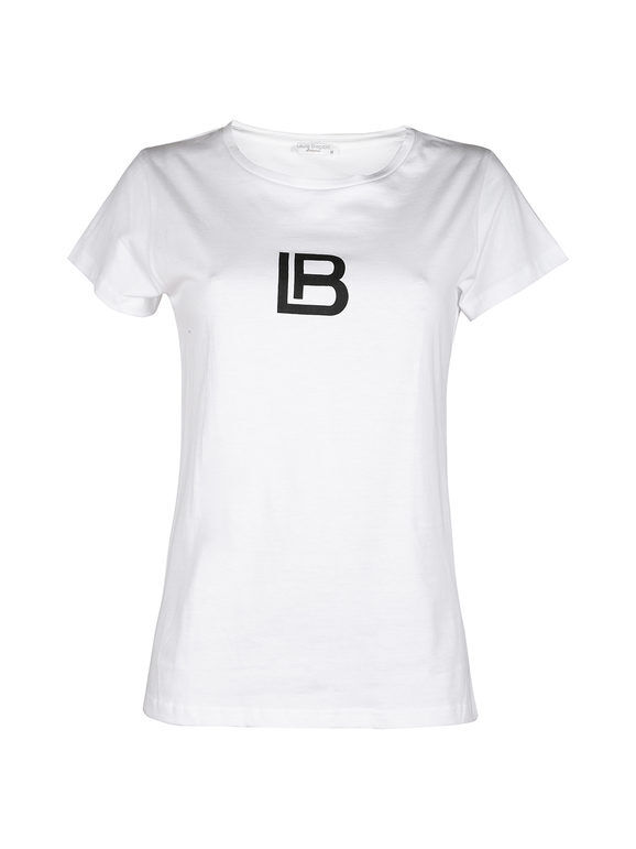 Laura Biagiotti T-shirt donna in cotone T-Shirt Manica Corta donna Bianco taglia XL