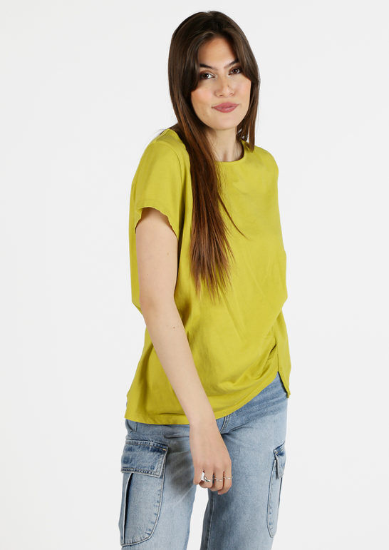 Wendy Trendy T-shirt donna in cotone T-Shirt Manica Corta donna Verde taglia Unica