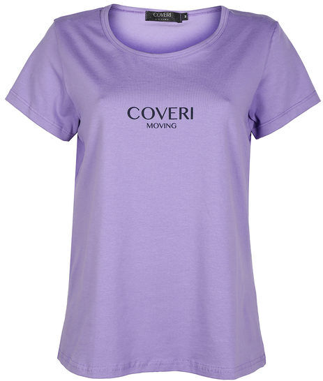 Coveri T-shirt manica corta donna con scritta T-Shirt Manica Corta donna Viola taglia M