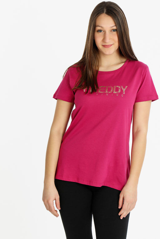 Freddy T-shirt manica corta donna con scritta T-Shirt Manica Corta donna Fucsia taglia M