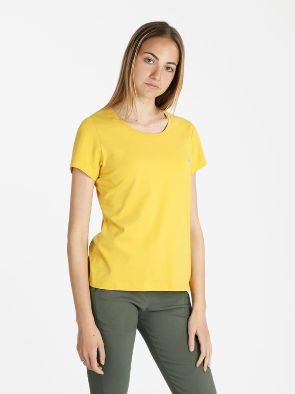 U.S. Grand Polo T-shirt manica corta donna monocolore T-Shirt Manica Corta donna Giallo taglia S