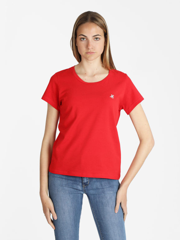 U.S. Grand Polo T-shirt manica corta donna monocolore T-Shirt Manica Corta donna Rosso taglia L