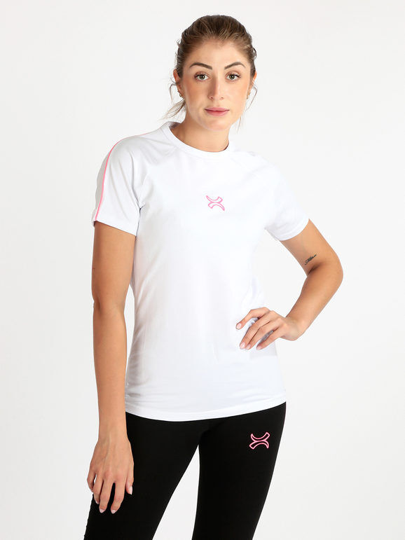 Millennium T-shirt sportiva donna manica corta T-Shirt Manica Corta donna Bianco taglia M