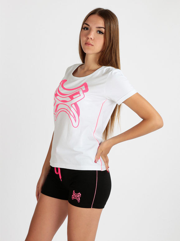Millennium T-shirt sportiva donna manica corta T-Shirt Manica Corta donna Bianco taglia M