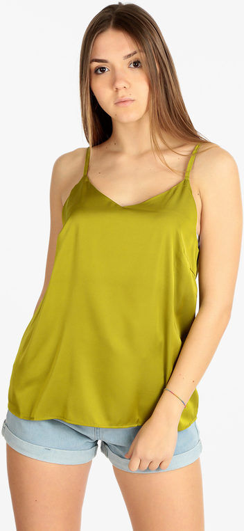 Sweet Top donna effetto seta Tops donna Verde taglia S