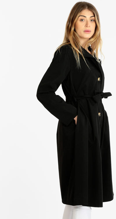 Solada Trench leggero donna con cintura Trench donna Nero taglia Unica