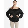 Rlinea Blusa donna effetto raso Bluse donna Nero taglia Unica