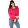 Only Giacca donna in panno con cappuccio e bottoni Giacconi e Giubbotti donna Fucsia taglia M