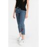 Miti Baci Jeans a vita alta sfrangiati con fiori Jeans Boyfriend donna Jeans taglia 44