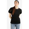 Monte Cervino T-shirt donna con strass sullo scollo T-Shirt Manica Corta donna Nero taglia S/M