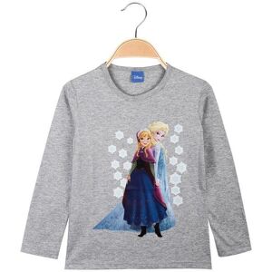 Disney Anna & Elsa maglietta girocollo bambina T-Shirt Manica Lunga bambina Grigio taglia 07