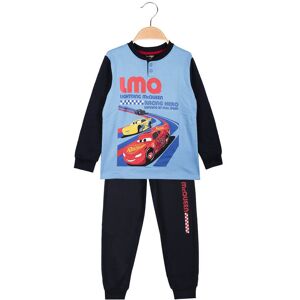 Disney Cars pigiama da bambino in cotone felpato Pigiami bambino Blu taglia 03